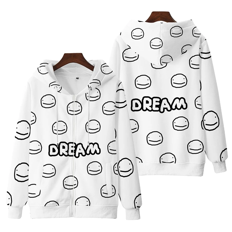 Game Dreamwashaken Same peripheral zipper sweater European and American trend Dream clothes hooded jacket for men