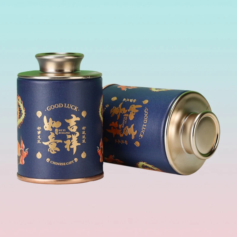 1Pcs Mini Tea Canister With Lid Candy Tins Matcha Container Sugar Coffee Caddy Storage Retro Tea Kettle Retro Can Jar Conta