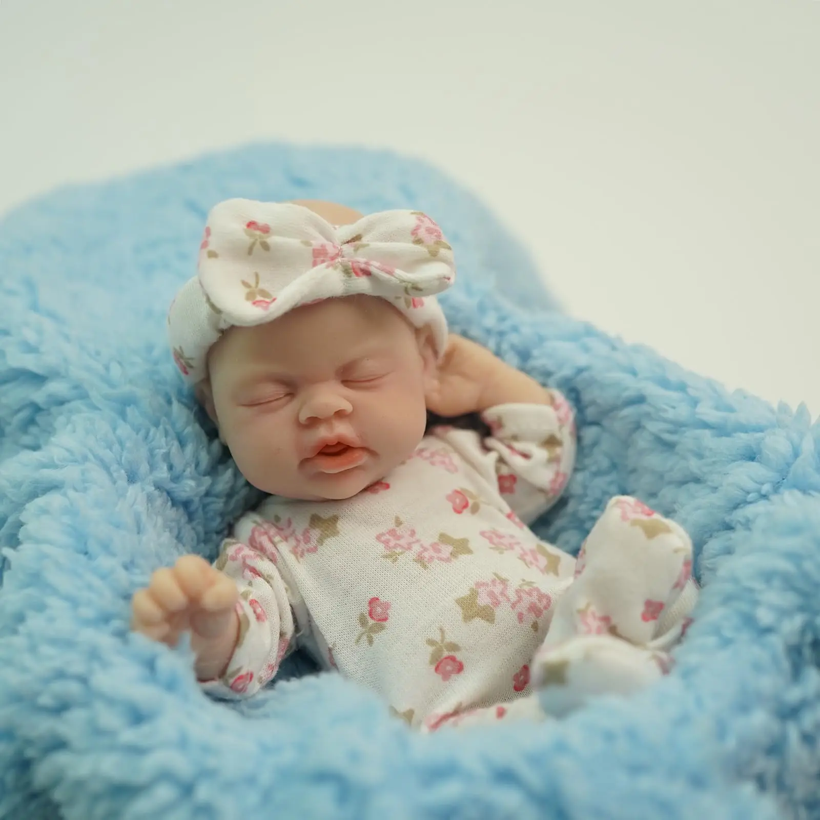 Blrags リボーンベビードール 7 インチ女の子シリコーン人形ミニリアル