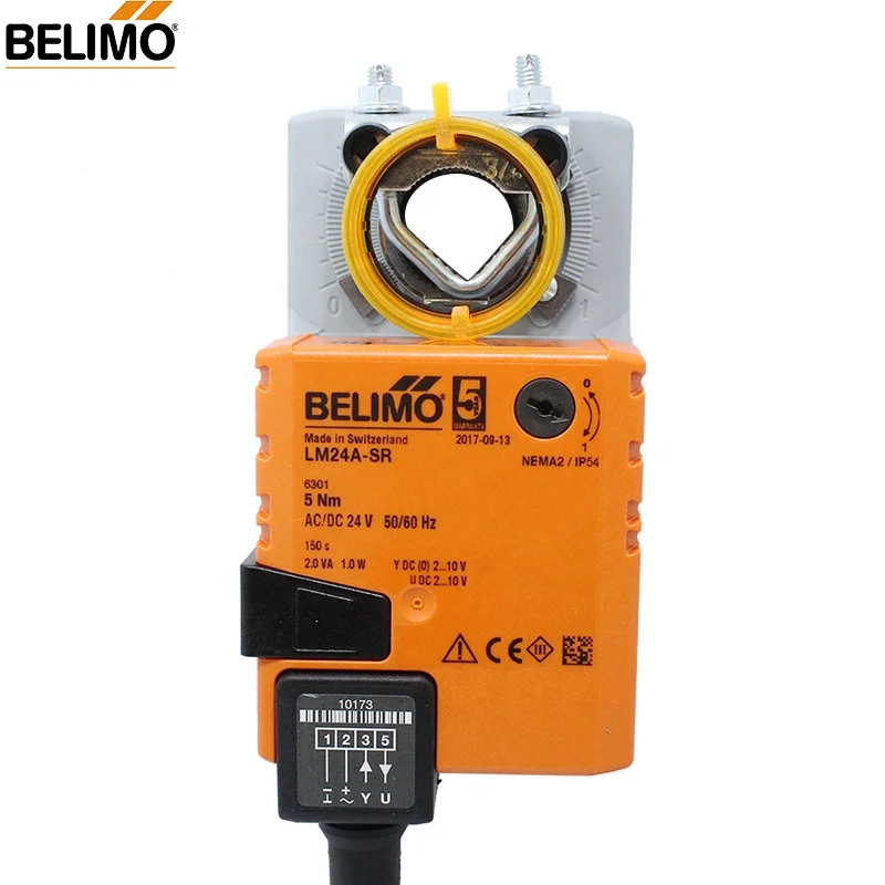 

BELIMO LM24A-SR AC24V 5NM Damper actuator for operating air control dampers in ventilation WITH position feedback