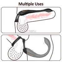 Vibrierender Cockring Penisring Sexspielzeug für Männer Paare Taint Stimulator Bullet Anal Butt Plug Prostata-Massagegerät Männliche Vibratoren 3