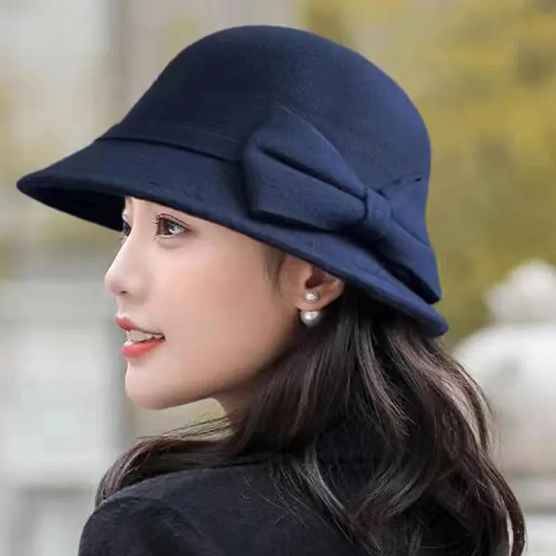 

Solid Color Casual Bucket Hats Women's Autumn And Winter Korean Version Basin Hat Versatile Fashion