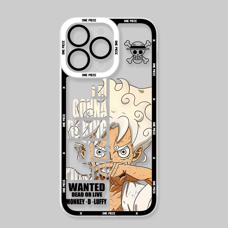 thumbnail image 1 of Funda transparente de Anime para iPhone, cubierta protectora de silicona suave, para modelos 16 Pro Max, 15, 14 Plus, 13, 12, 11 Pro, XR, XS, X, 8, 7, SE, 2020, 1 of 4