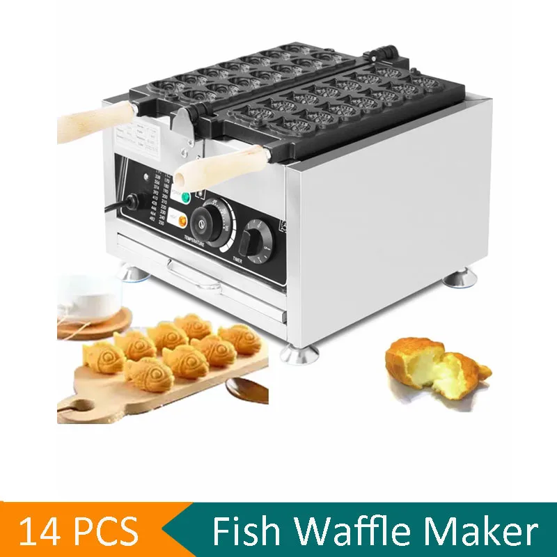 110V 220V Mini Fishes Shape Waflle Machine Giapponese Coreano Fish Cake Taiyaki Waffle Maker Snapper Burner Fish Model Waffle Maker