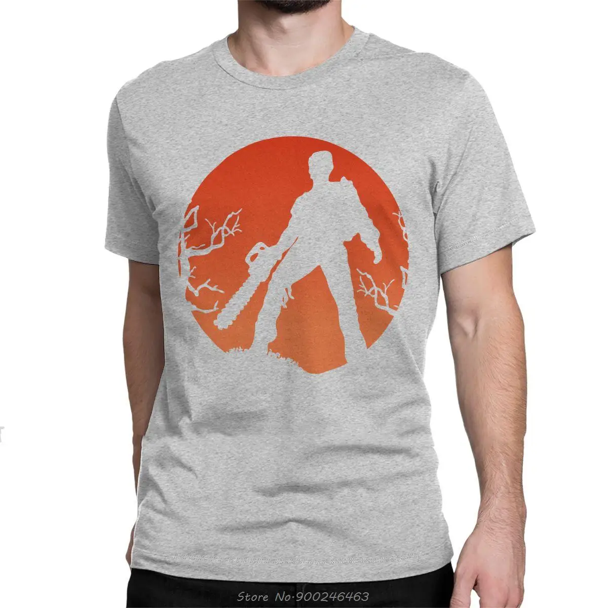 Lustiges Ash Vs The Evil Dead T-Shirt für Männer, Baumwoll-T-Shirt, Horrorfilm Bruce Campbell, kurzärmeliges T-Shirt, T-Shirts, Streetwear – Detail 3