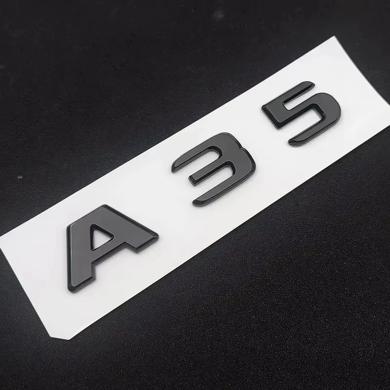 Premium Car Trunk Emblem Badge Logo Stickers - ABS Material, Sleek Design for Performance Vehicles