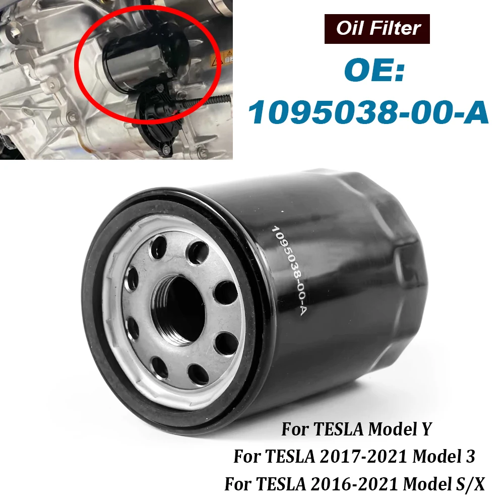 Car oil filter 1095038-00-A front or rear drive unit oil filter for Model 3 16-21 Model S/X Y 109503800A
