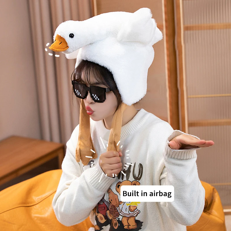 1PC new and high quality Cute Plush Animal Warm Hat Lovely LED Glowing Moving Ears Hats Funny Cosplay Party Caps Kid Gifts