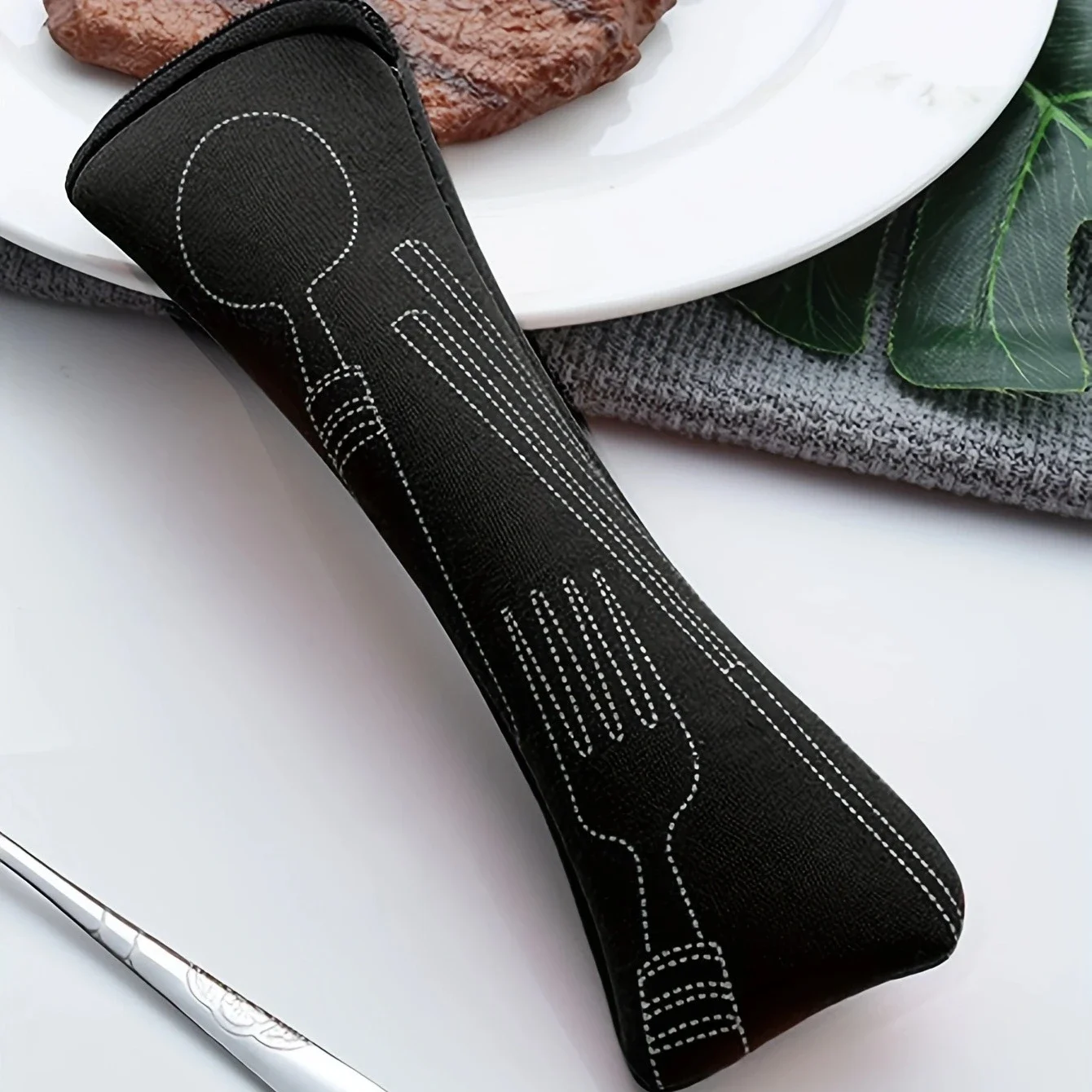 Camping Cutlery Pouch Cutlery Storage Bag | Multi Purpose Cutlery Roll Pouch, Camping Equipment Cutlery Pouch, Multi-Function Cutlery Pouch Holder
