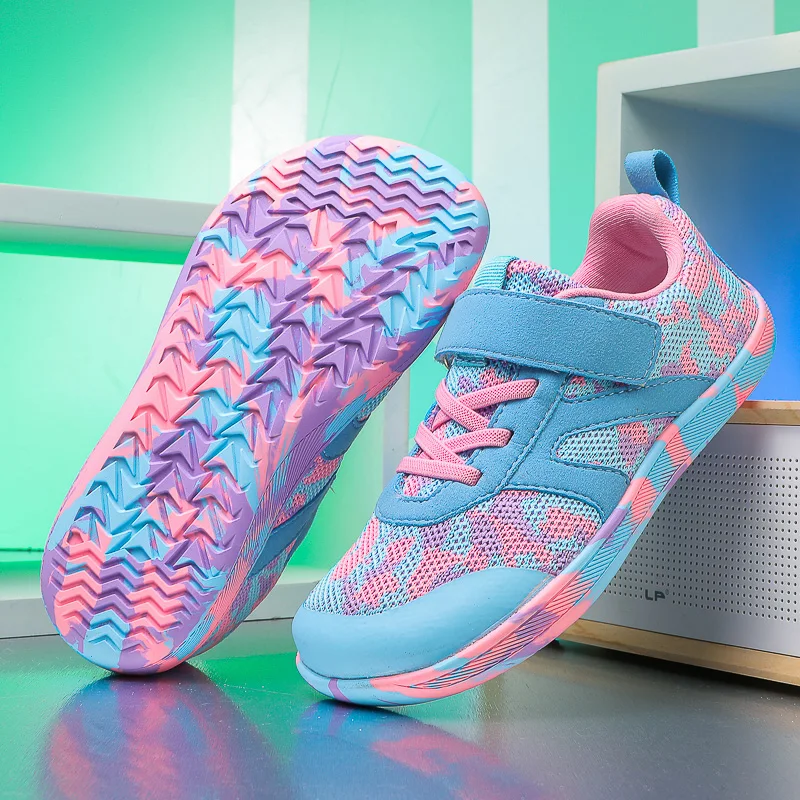 New Boys and Girls Barefoot Sneakers Children's Mesh Breathable Wide Foot Running Shoes Toddlers Walking Shoes