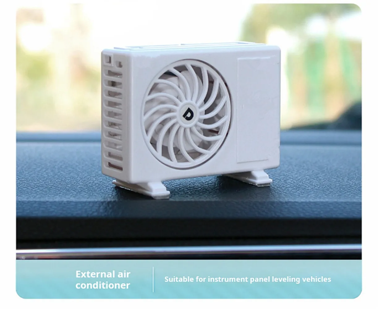 Solar Car Air Conditioning Model Aromatherapy Car Air Freshener
