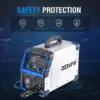 AZZUNO Aluminum 250Amp MIG Welder,6 in 1 Gas MIG/Spool Gun Compatible Welding Machine 110V/220V 6