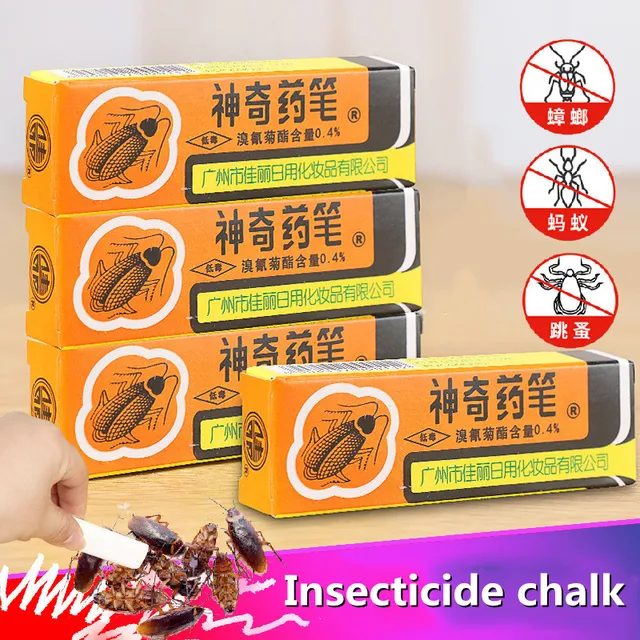 10Db Hatékony Roach Gyilkos Kréta Csótány Növényvédő Szer Otthoni Bolt Varázslatos Gyógyászat Tollhibák Bolh Hangyák Csali Kártevőirtó Kontroll - Image 2