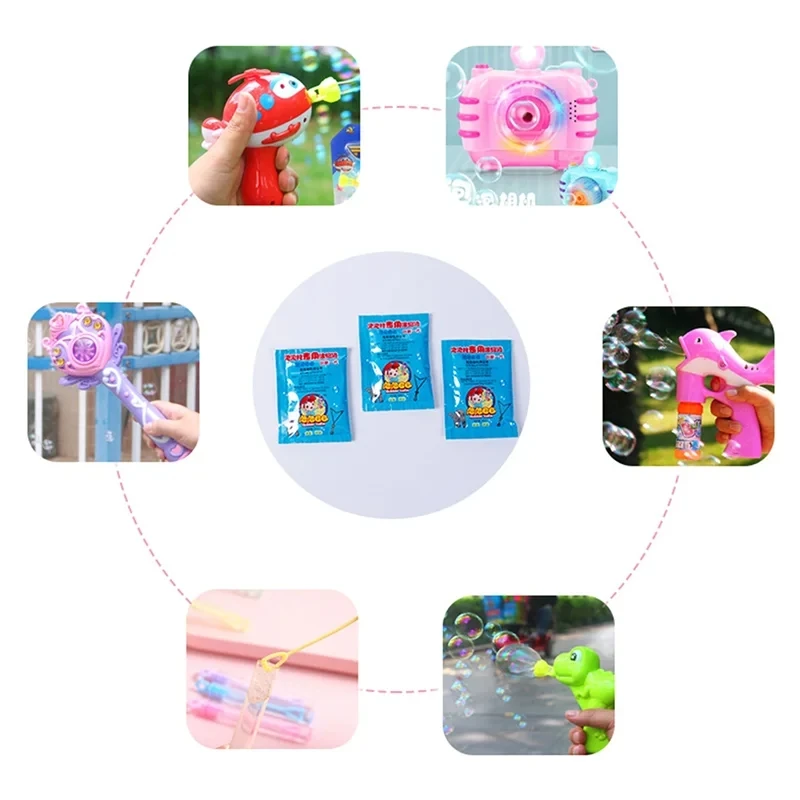 20PCS Water Soap Bubble Liquid Bubble Refills Toys Bubbles Water Concentrate Soap Materials 10ml For Bubbling Gun Refills Toy 6