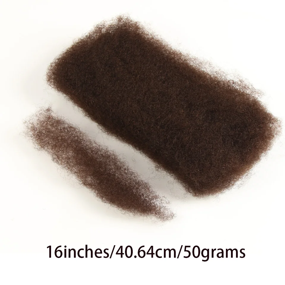 Local Warehoue 50g Afro Kinky Curly Braiding Bulk Hair Extensions for Mini Twists No Weft Soft Locs Afro Kinky Curly Human Hair 5