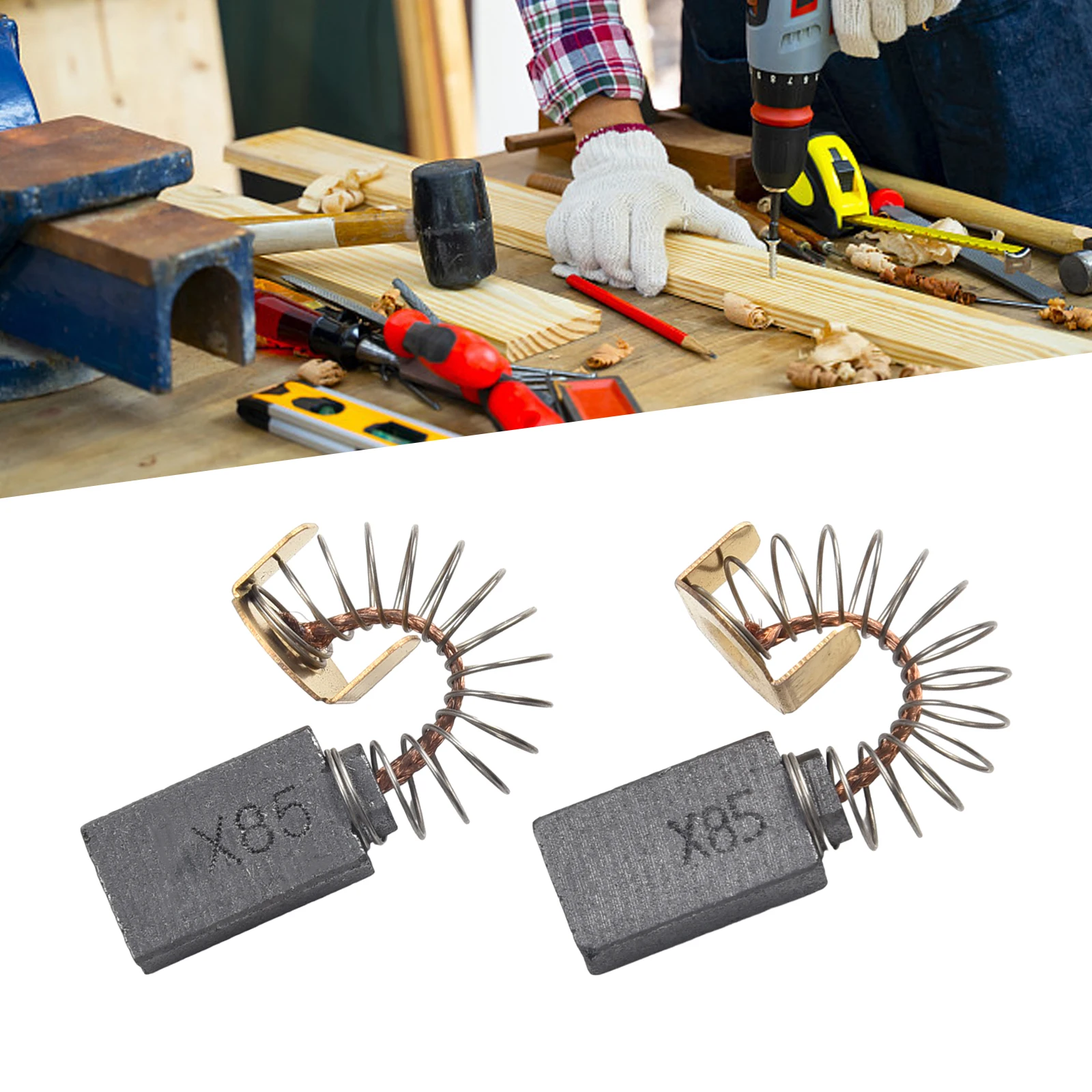 

Carbon Brush Set For Circular Hand Drive Saw Ensure Smooth Motor Operation Compatible With 1619X08020 1619X07410 1619X01351