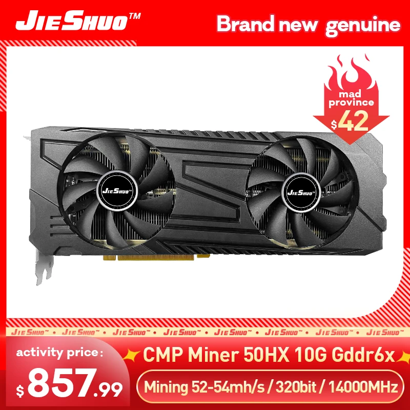 New CMP 50HX 10GB mining graphics card GDDR6 320BIT mining graphics card, good video card for gaming pc