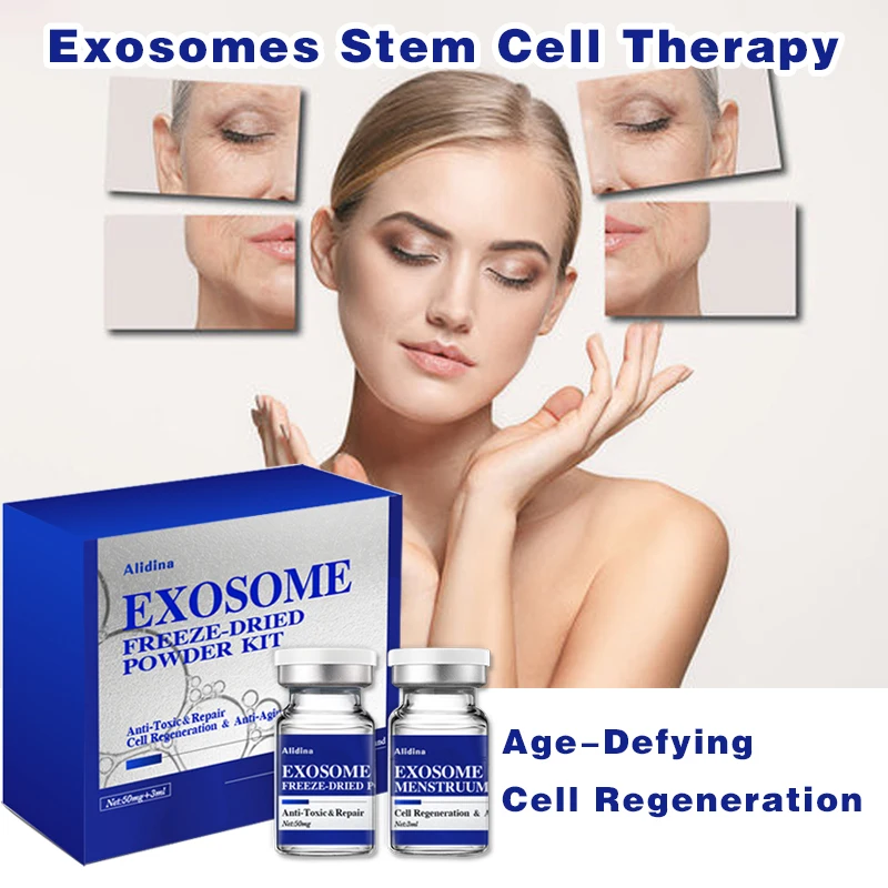 ZS Hottest Lyophilized Exosome Stem Cell Serum Scar Heal Acne Treatment Anti-inflammatory Exosome Anti-Aging Skin Repair Ampoule
