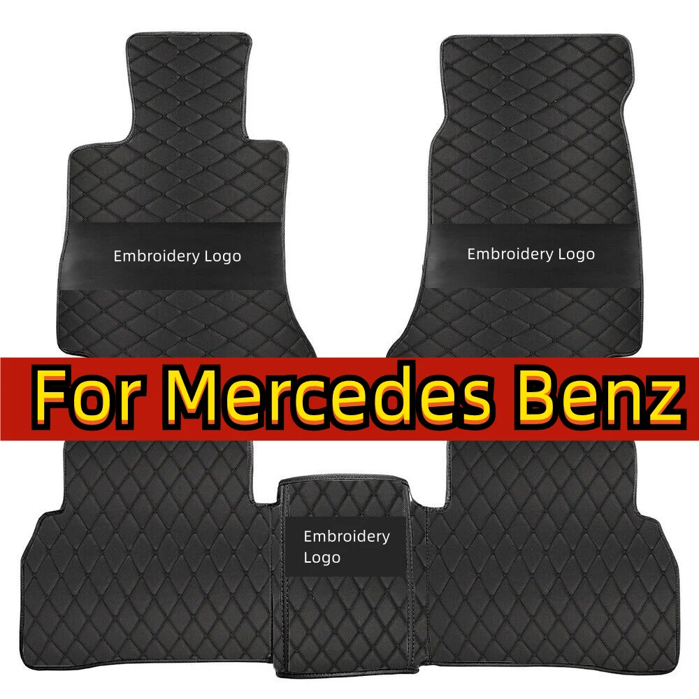 

Custom Leather Car Floor Mats for Mercedes Benz All Models CLK SLK CLA CLS G GLS GLC E C Class ML GLK GLA GLE GL S R A B Series