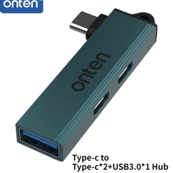 Enhanced Tri - Port USB and Type - C Hub with High - Speed Connectivity (TYPE - C to C USB)