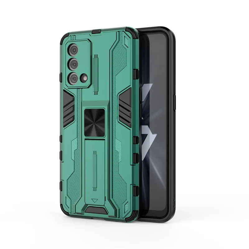 Shockproof Armor Magnetic Stand Phone Case with Back Cover
