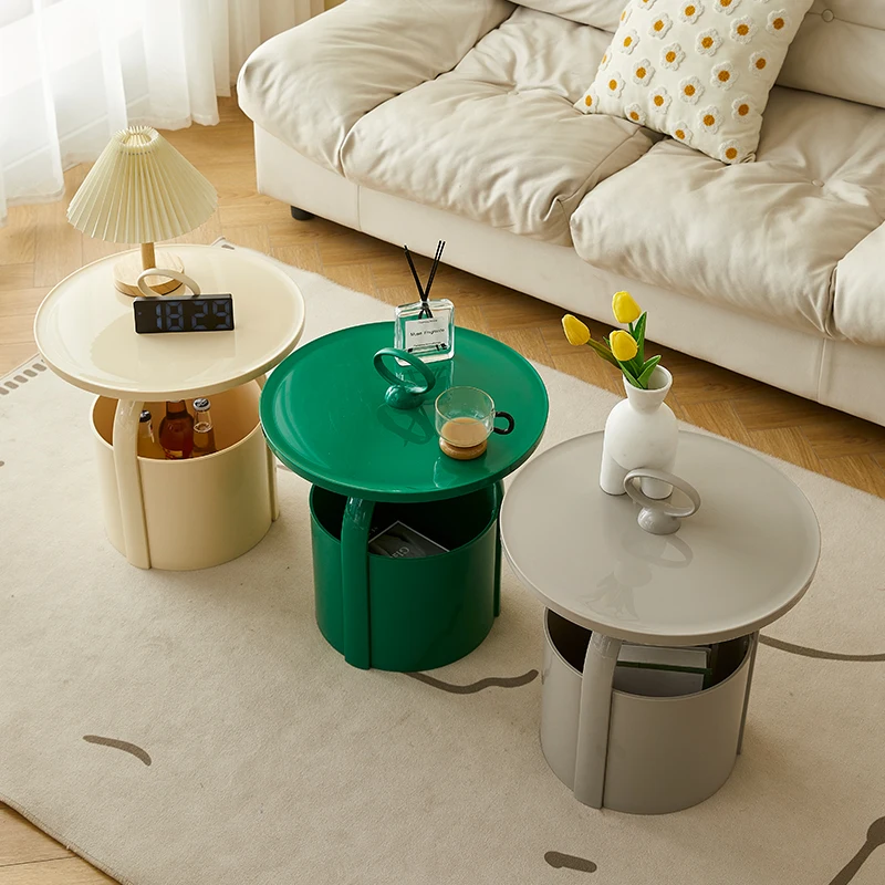 

Кофейный столик в скандинавском стиле для гостиной, современные домашние эстетические журнальные столики для хранения, минималистичное украшение для салонного стола