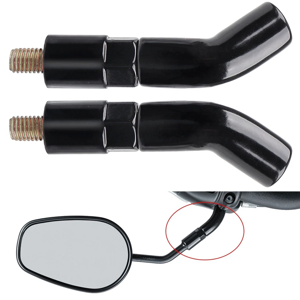 F FIERCE CYCLE Adattatori Per Specchietti Moto - Da Filettatura Femmina M8 RH A Maschio M6 RH (2 Pezzi) - Argento - 5