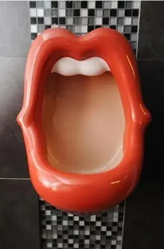

Creative Alternative Personality Beauty Red Lips Mouth Urinal Urinal Can Be Customized Different Urinal Urinal Funnel