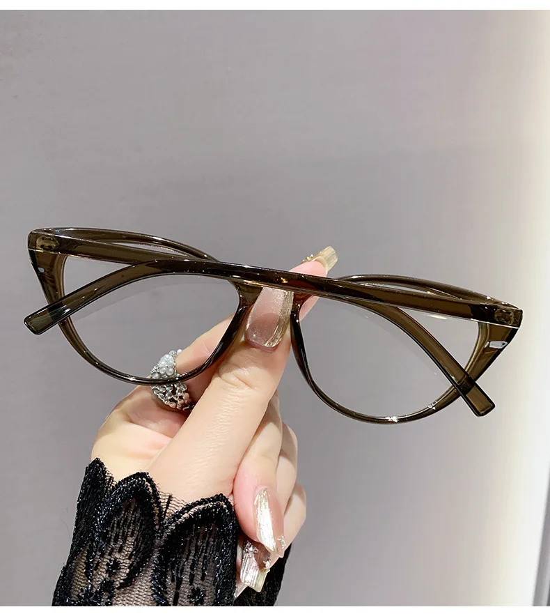 2PCS High-end-Lesebrille Mode Anti-blau Gläser Internet Celebrity Cat-eye Ältere Lesebrille 6115 – Detail 17