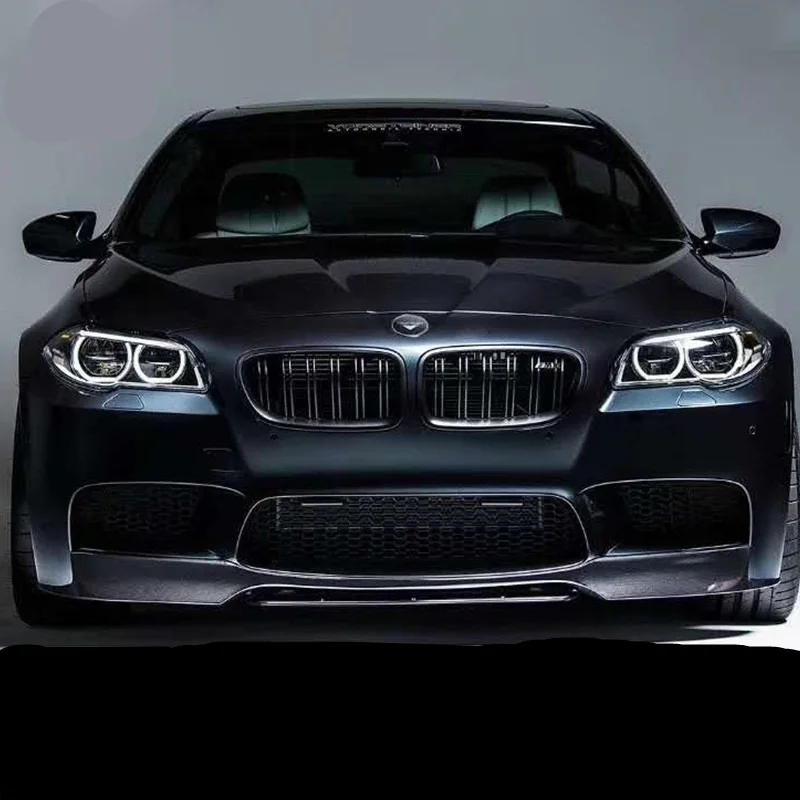 BMW 5 시리즈 M5 F10 F18 차량용 M5 F10 F18 V 스타일 프론트 립 카본 파이버 프론트 범퍼 턱, 카본 파이버 프론트 립
