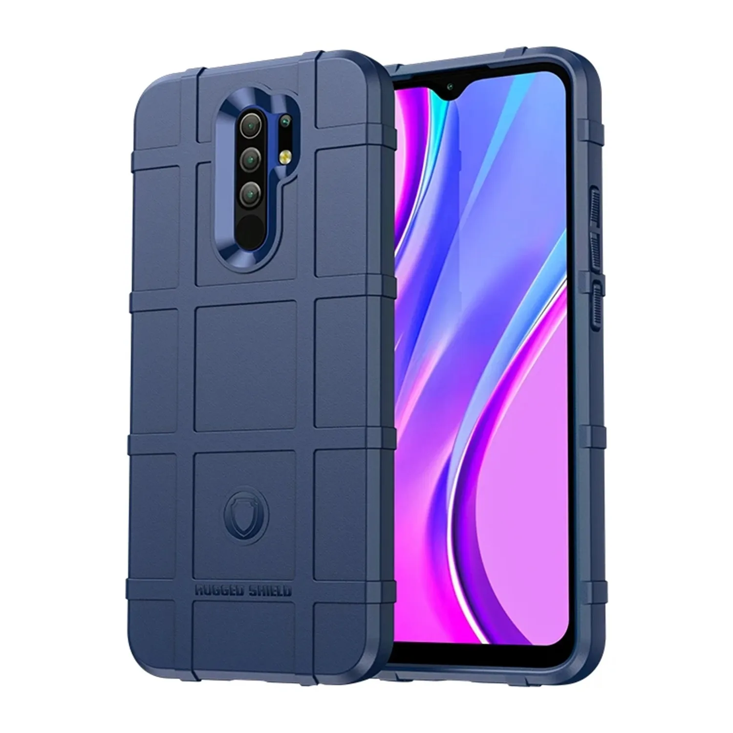 Enhanced Armor Shield Soft Silicone Matte Phone Case - Anti-Knock Protection, Red