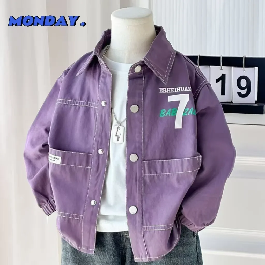 Stylish Long Sleeve Children's Open Cardigan Spring Autumn Hot Sale Of The Season Handsome Baby Boy Shirt Jacket Cute Toddler Ki