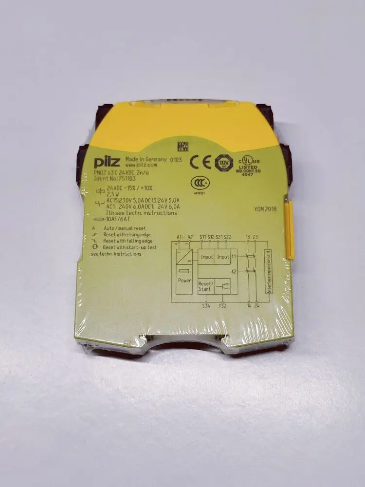 

New Pilz 751103 PNOZ S3 C 24VDC 2n/o safety relay