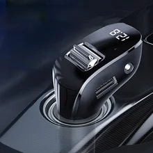 

Car Transmitter Bluetooth Handsfree Wireless Car Kit Dual Car Charger Auto Radio Fm Modulator Player Car Accessories