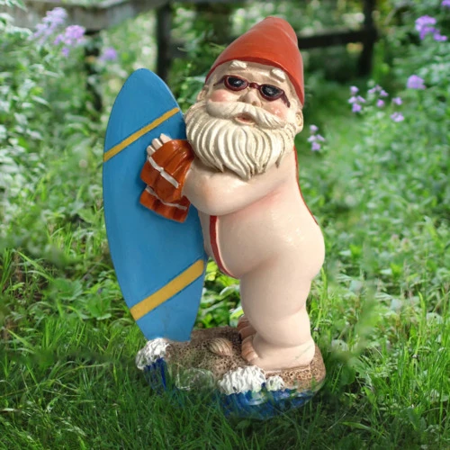 Nain jardin Gnome Statue extérieur Nain jardin noel Statuette jardin  exterieur