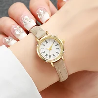Femmes montres mode petit cadran Roma dames bracelet en cuir montre à Quartz Reloj Mujer filles horloge cadeau 6