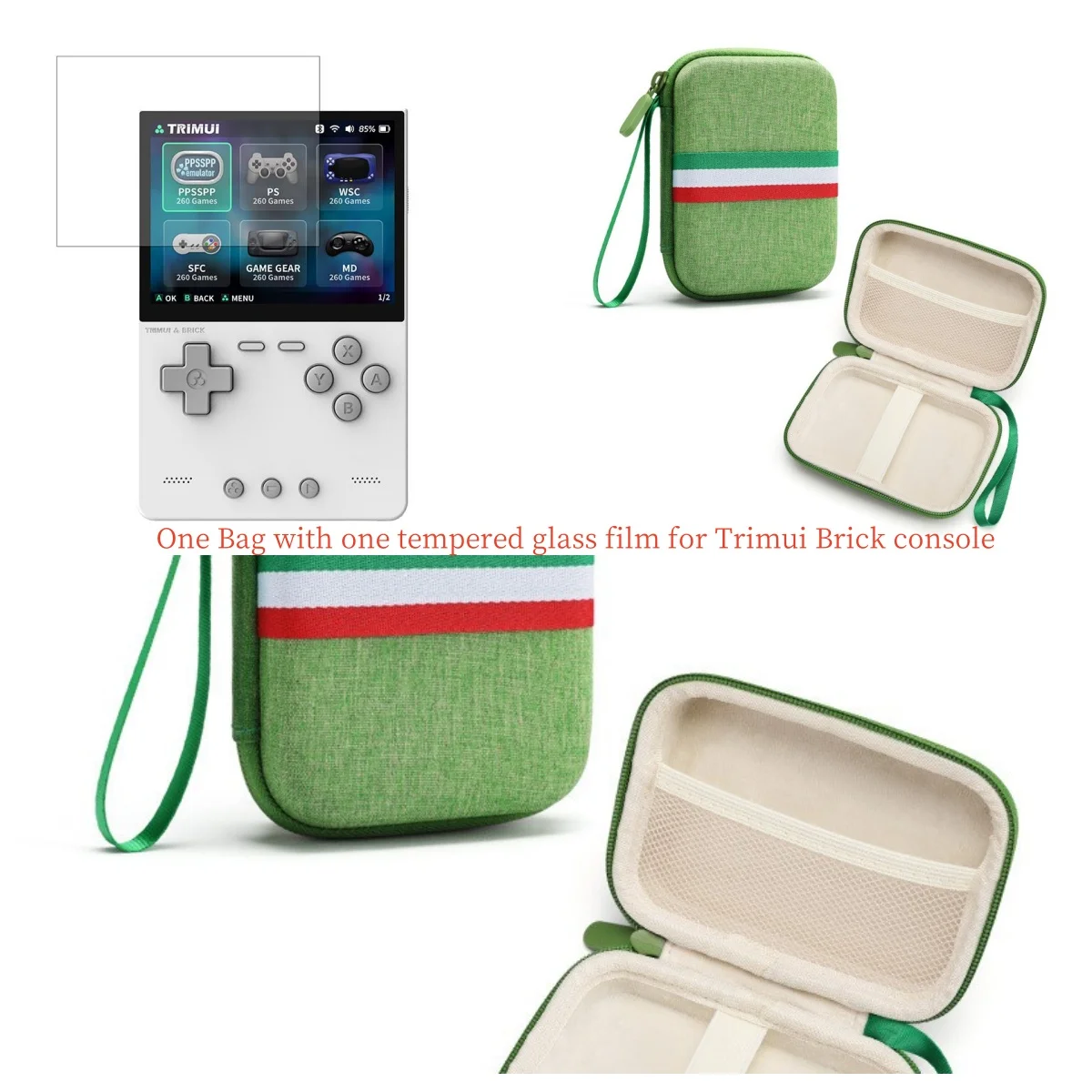 Compact Protective Storage Bag for Handheld Game Consoles