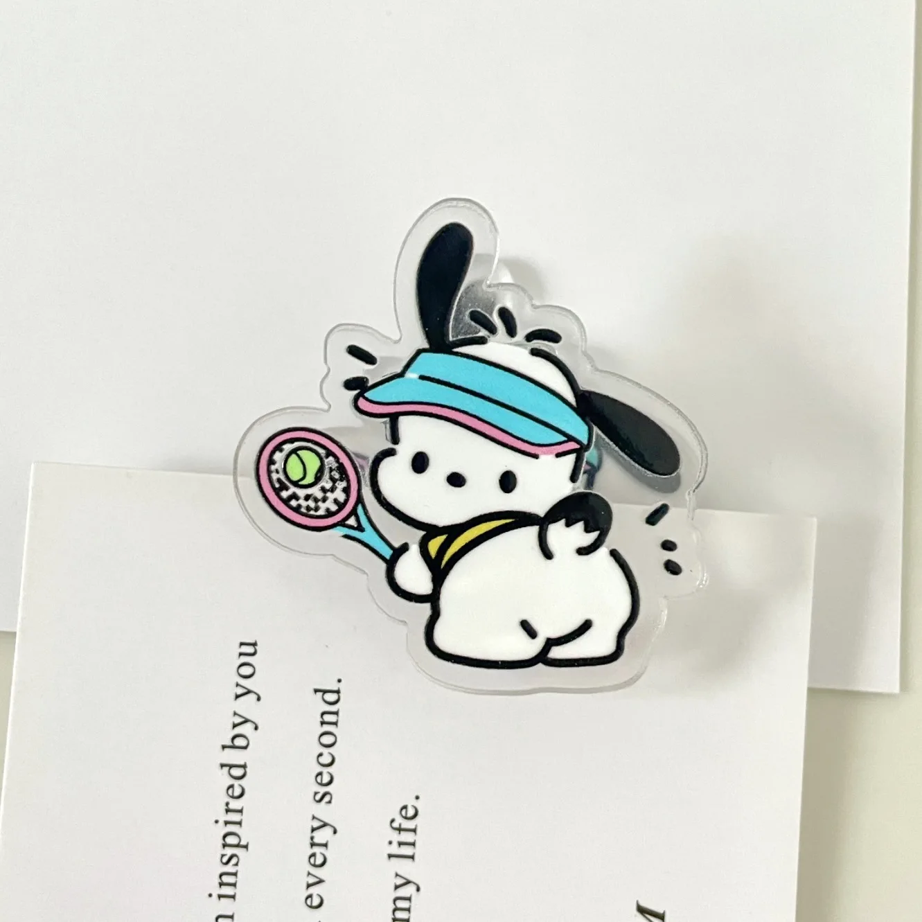 20/50pcs Sanrio Kuromi Melody Double-sided Clip Acrylic Sealing Clip Cute Hand Account Retail Sealing Note