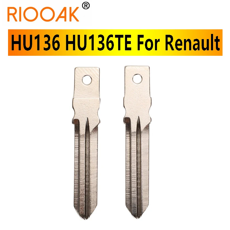 10pcs Original HU136 HU136TE Flip Remote Uncut Car Key Blade For Renault Megan Modus Clio Modus Kangoo Logan Sandero Duster