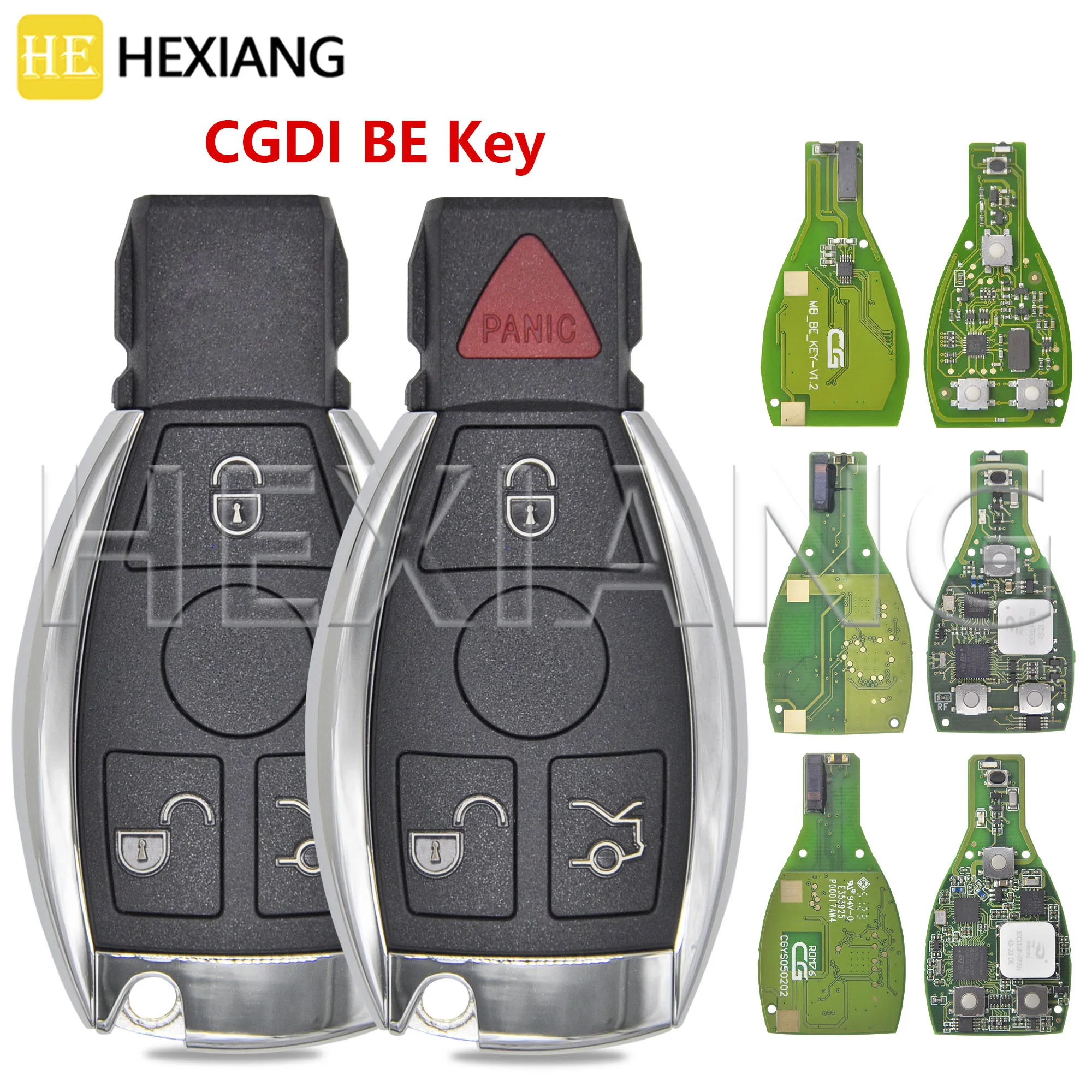 HE CGDI Half Smart/Keyless Go Support BGA&NEC Style 315/433MHz Car Remote Control Key With Point For Mercedes A C E S Class