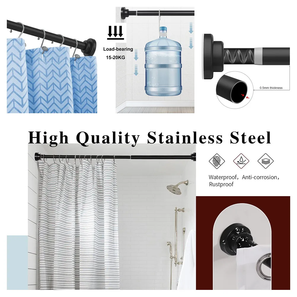 Adjustable Tension Shower Rod 4
