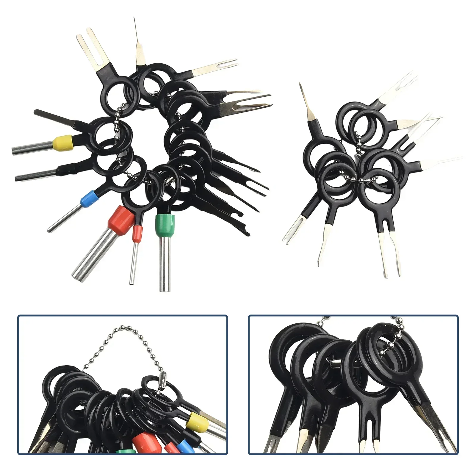 26Pcs Car Terminal Removal Tool Kit Electrical Connector Pin Removal for Automotive Wiring