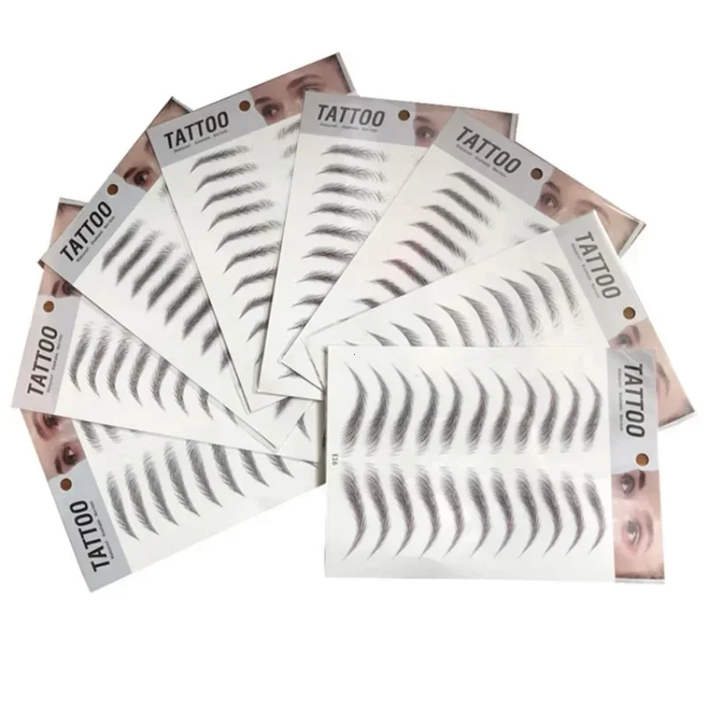 Water-based Eyebrow Tattoo Sticker Waterproof Cosmetics Makeup False Eyebrows Stickers