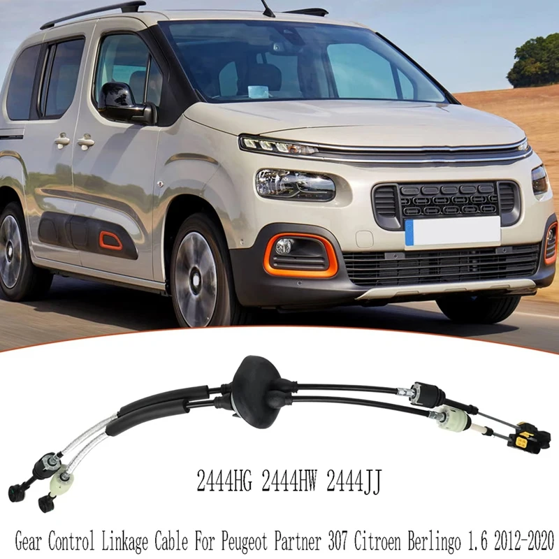 2444HG Gear Control Linkage Cable For Peugeot Partner 307 Citroen Berlingo 1.6 2012- Manual Shift Line 2444HW 2444JJ