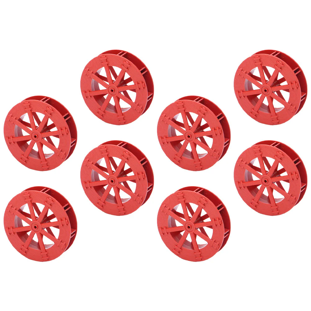 

8 Pcs Artificial Fountain Water Wheel Accessories Fish Tank Plastic Scene Layout Prop