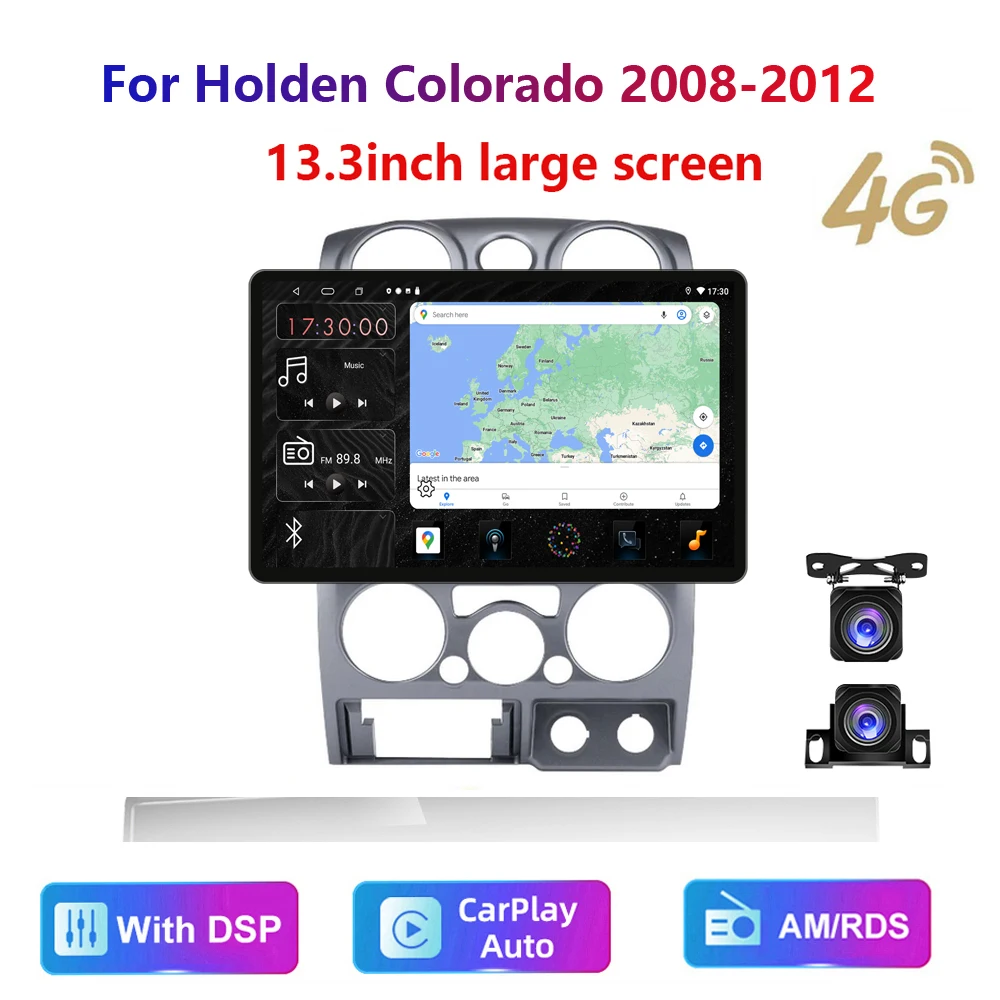 

13.3inch HD multimedia For Holden Colorado 2008-2012 Car Stereo Radio Android video 2K GPS Carplay 4G WIFI
