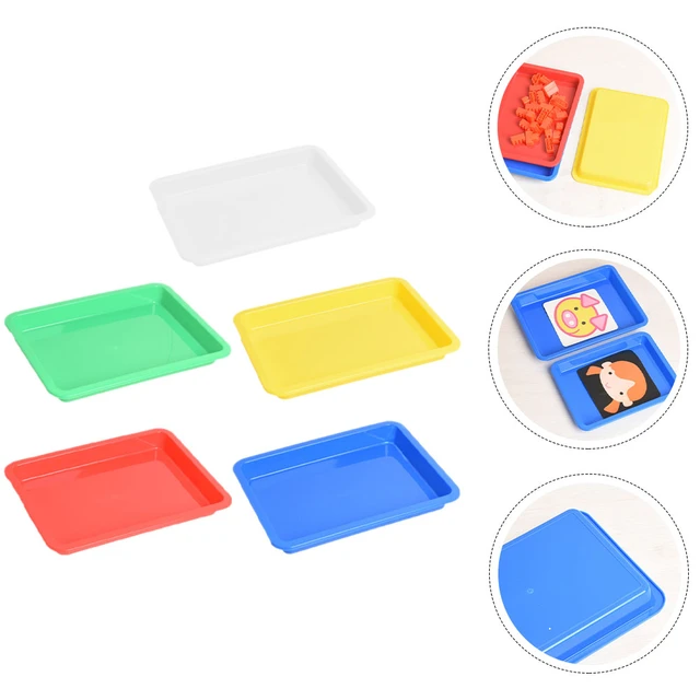 10pcs Plastic Tray Convenient Activity Tray Practical Art Trays For Kids  Bead Tray