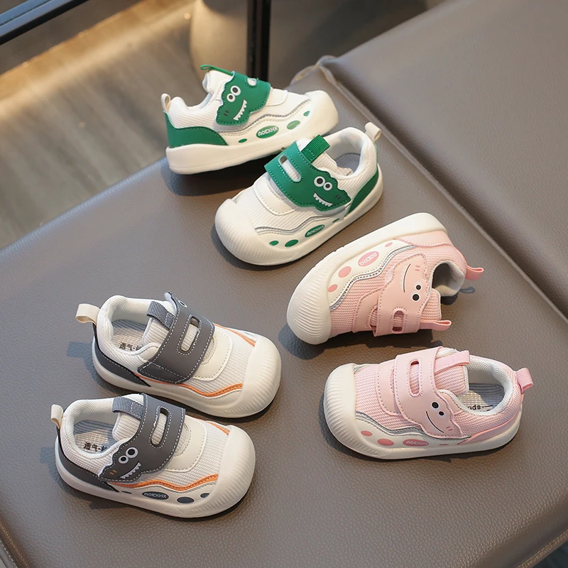 Baby Children Toddler Shoes Gray Lightweight Breathable Boys Girls Sports Functional Shoes Green Kid Baby Single Shoes Sandals 3