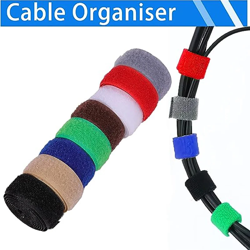 Colorful 20mm Sew-On Hook and Loop Tape - Nylon Fastener Straps