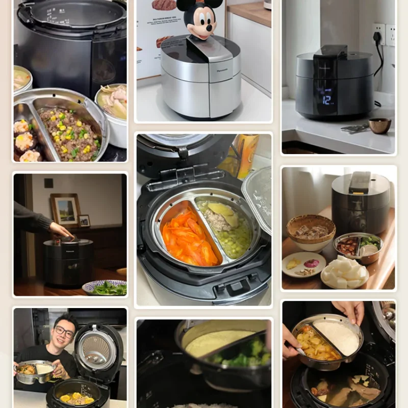 Household Rice Cooker Pressure Cooker Cooking 2 Times High Pressure Multi-Function Rice Cooker 5 Liters Instant Pot 2